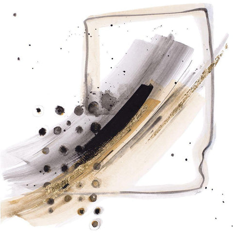 Stormy Night White Modern Wood Framed Art Print by Pinto, Patricia