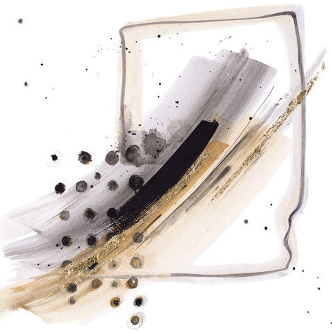 Stormy Night White Modern Wood Framed Art Print with Double Matting by Pinto, Patricia