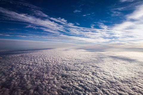 From the Sky White Modern Wood Framed Art Print with Double Matting by Bill Carson Photography