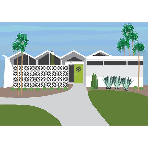Palm Springs Living I Black Modern Wood Framed Art Print by Bucheli, Jen