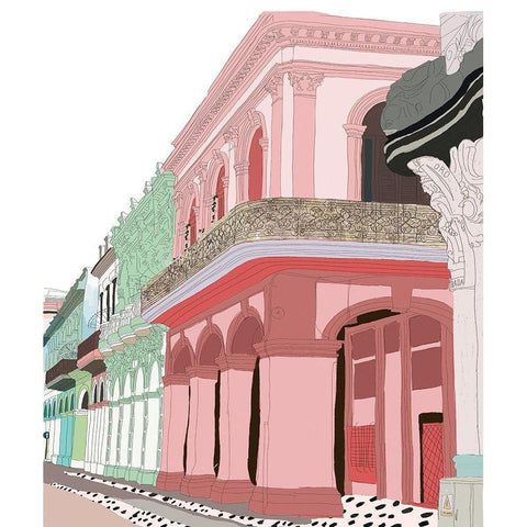 Mid Town Black Modern Wood Framed Art Print by Bucheli, Jen