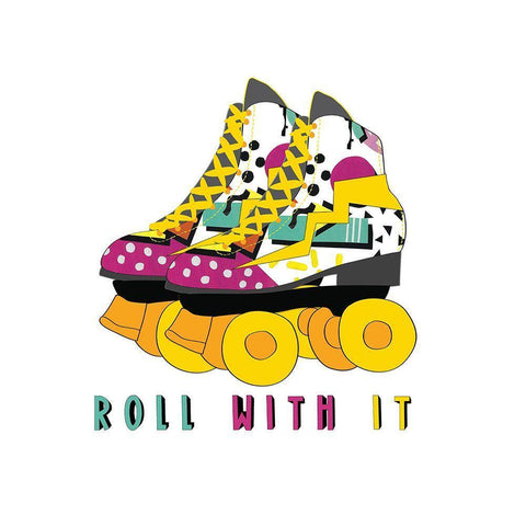 Roll With It Black Ornate Wood Framed Art Print with Double Matting by Bucheli, Jen