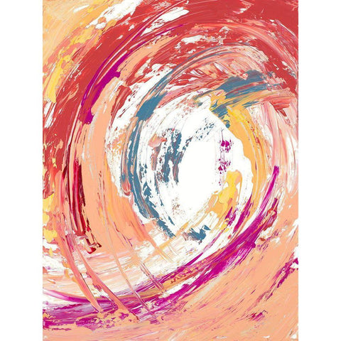 Swirling Dreams White Modern Wood Framed Art Print by Loreth, Lanie