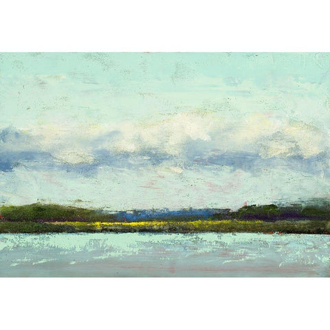 Distance Of The Ocean Black Modern Wood Framed Art Print with Double Matting by Green, Jenny