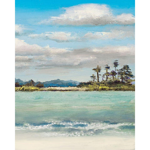 Approaching The Seashore Black Modern Wood Framed Art Print by Green, Jenny
