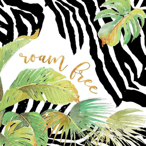 Roam Free Black Modern Wood Framed Art Print by Pinto, Patricia