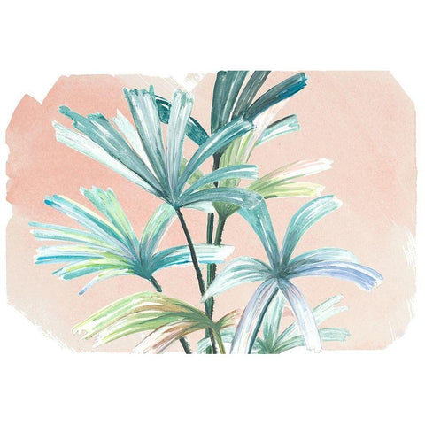 Jungle Gems on Blush I Black Modern Wood Framed Art Print by Pinto, Patricia