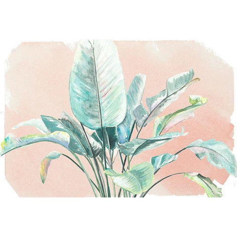 Jungle Gems on Blush II Black Modern Wood Framed Art Print with Double Matting by Pinto, Patricia