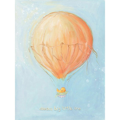 Dream Big Little One Gold Ornate Wood Framed Art Print with Double Matting by Diannart