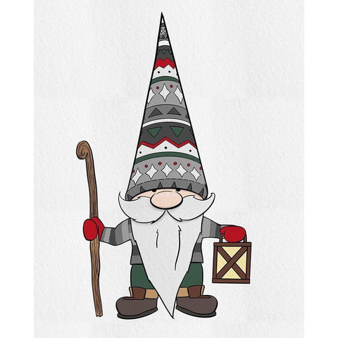 Nature Gnomes II Black Modern Wood Framed Art Print by Edwins, Hugo