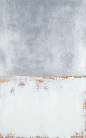 Timeless Silver Perspective White Modern Wood Framed Art Print with Double Matting by Loreth, Lanie