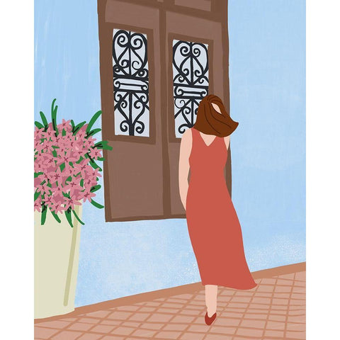 Dress and Ready I Gold Ornate Wood Framed Art Print with Double Matting by Quach, Anna
