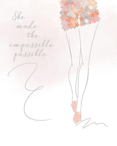 Impossibly Possible Black Ornate Wood Framed Art Print with Double Matting by Quach, Anna