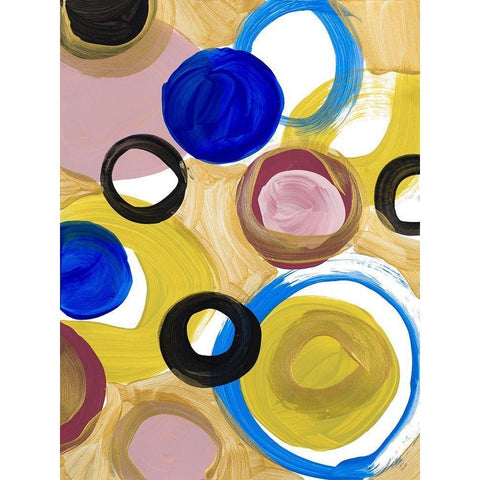 Time and Space I Gold Ornate Wood Framed Art Print with Double Matting by Loreth, Lanie