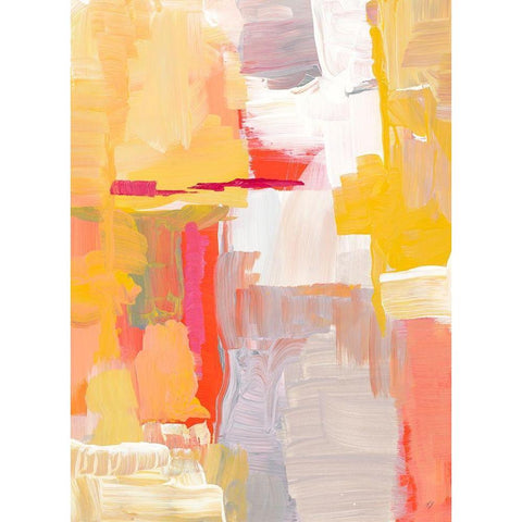 Joyful Morning White Modern Wood Framed Art Print by Loreth, Lanie