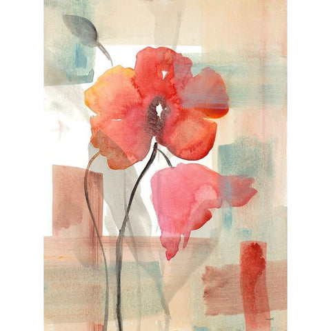 Misty Journey White Modern Wood Framed Art Print by Loreth, Lanie