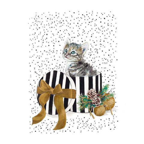 My Cute Present I Black Modern Wood Framed Art Print by Pinto, Patricia