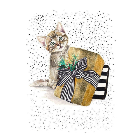 My Cute Present II White Modern Wood Framed Art Print by Pinto, Patricia