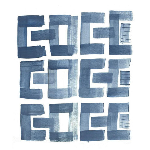 Organic Shapes II White Modern Wood Framed Art Print by Danelle, B.