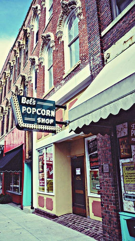 Popcorn Shop Black Ornate Wood Framed Art Print with Double Matting by Bucheli, Jen