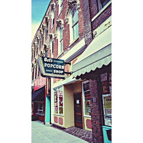 Popcorn Shop Black Modern Wood Framed Art Print by Bucheli, Jen