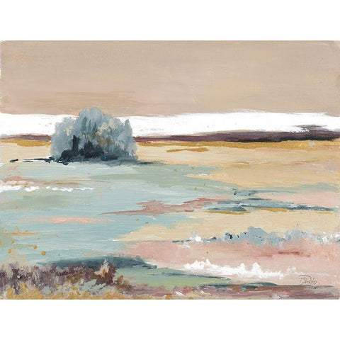 Nice and Calm Gold Ornate Wood Framed Art Print with Double Matting by Pinto, Patricia