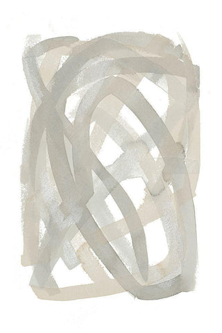 Found Trails I White Modern Wood Framed Art Print with Double Matting by Torres, Melanie