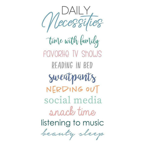 Daily Necessities on White Gold Ornate Wood Framed Art Print with Double Matting by Quach, Anna