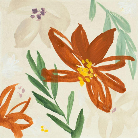 Into the Garden I Black Modern Wood Framed Art Print with Double Matting by Loreth, Lanie