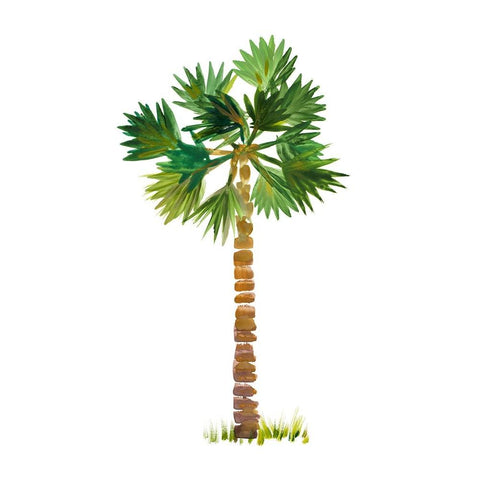 The Palm III Black Modern Wood Framed Art Print with Double Matting by DeRice, Julie