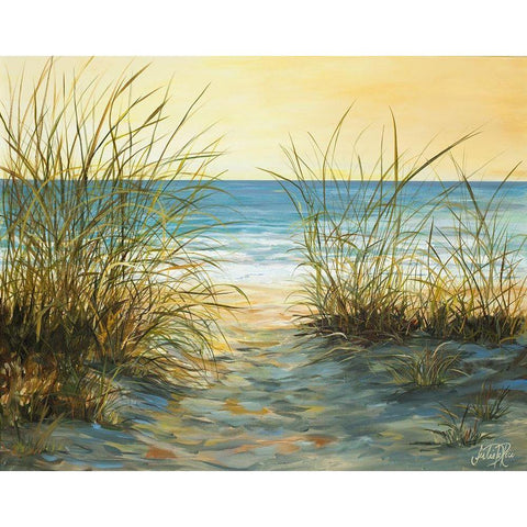 Cannon Beach White Modern Wood Framed Art Print by DeRice, Julie