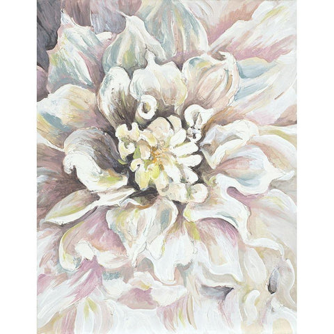 Dahlia White Modern Wood Framed Art Print by Pinto, Patricia