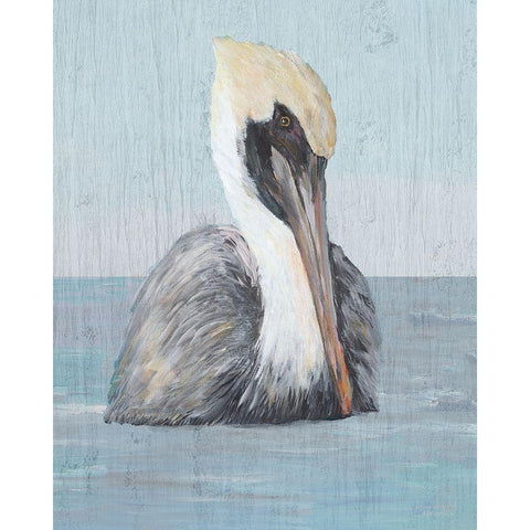 Pelican Wash II Black Modern Wood Framed Art Print with Double Matting by DeRice, Julie