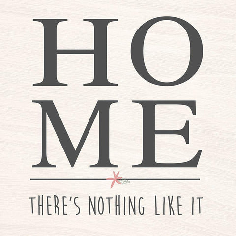 Nothing Like Home Black Modern Wood Framed Art Print with Double Matting by Quach, Anna