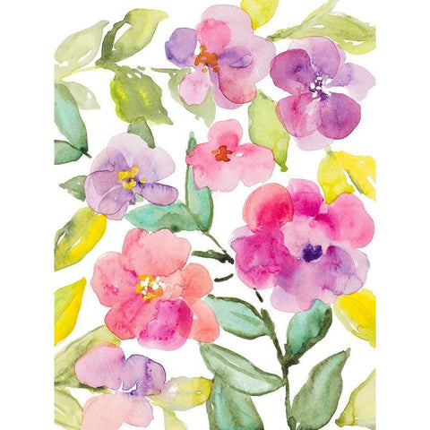 Fragrant Shadow of Spring Black Modern Wood Framed Art Print with Double Matting by Loreth, Lanie