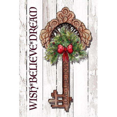 Holiday Key II Black Modern Wood Framed Art Print by Diannart