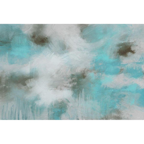 Garden Patina II White Modern Wood Framed Art Print by Meneely, Dan