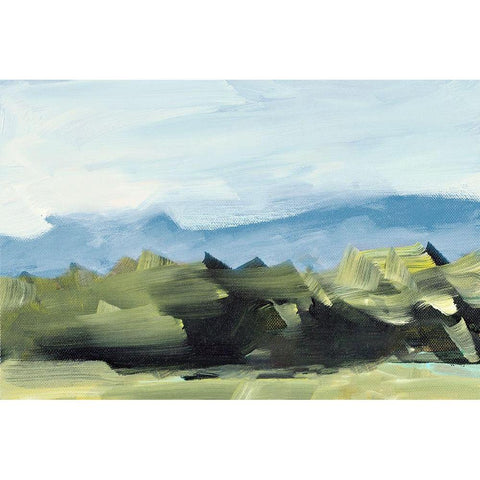 Peaceful Scenery Black Modern Wood Framed Art Print by Slivka, Jane