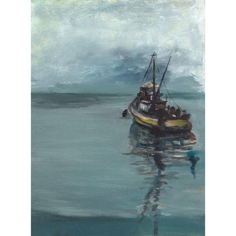 The Fishermans Tale Gold Ornate Wood Framed Art Print with Double Matting by Beauchamp, Andy