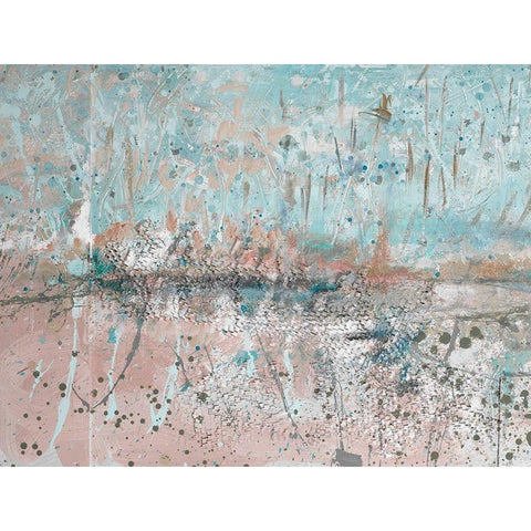 Distant Skies II White Modern Wood Framed Art Print by Beauchamp, Andy