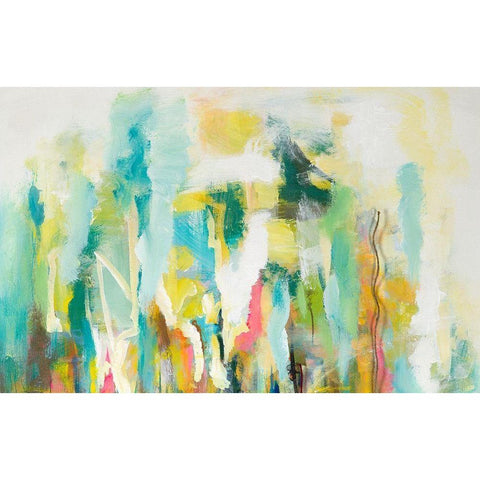 Mist of the Crowd Abstract Black Modern Wood Framed Art Print by Beauchamp, Andy