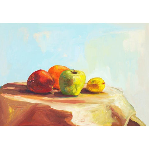 Colorful Fruit Black Modern Wood Framed Art Print with Double Matting by Beauchamp, Andy