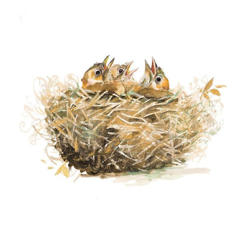 The Nest Black Modern Wood Framed Art Print with Double Matting by Pinto, Patricia