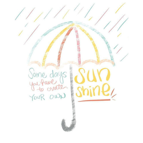 Sunshine White Modern Wood Framed Art Print by Quach, Anna