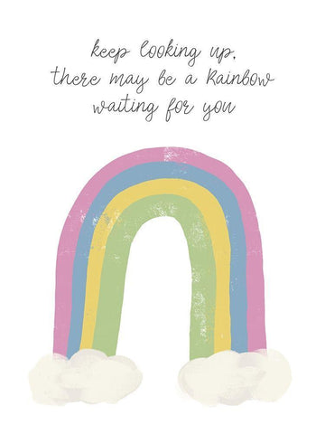 A Rainbow Waiting for You Black Ornate Wood Framed Art Print with Double Matting by Wilson, Kali