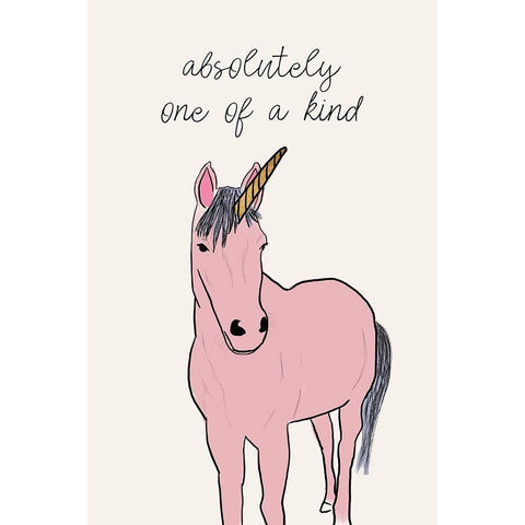 Absolutely One Of A Kind Black Modern Wood Framed Art Print with Double Matting by Wilson, Kali