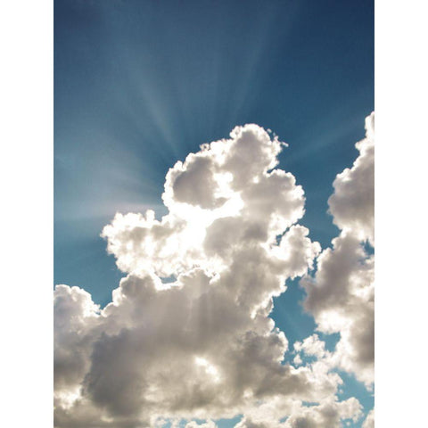 Bursting Cloud Black Modern Wood Framed Art Print by Bucheli, Jen