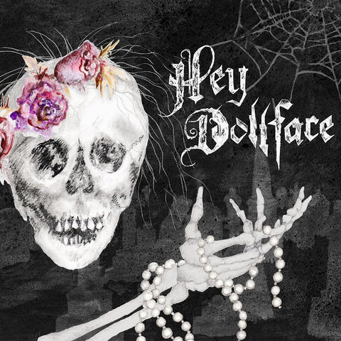 Hello Dollface Gold Ornate Wood Framed Art Print with Double Matting by Gaynor, Janice
