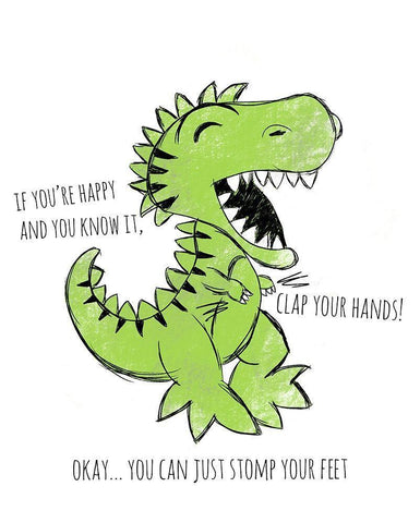 Clap Your Hands Black Ornate Wood Framed Art Print with Double Matting by Quach, Anna
