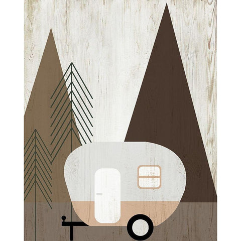 Adventure Travel II Gold Ornate Wood Framed Art Print with Double Matting by Quach, Anna